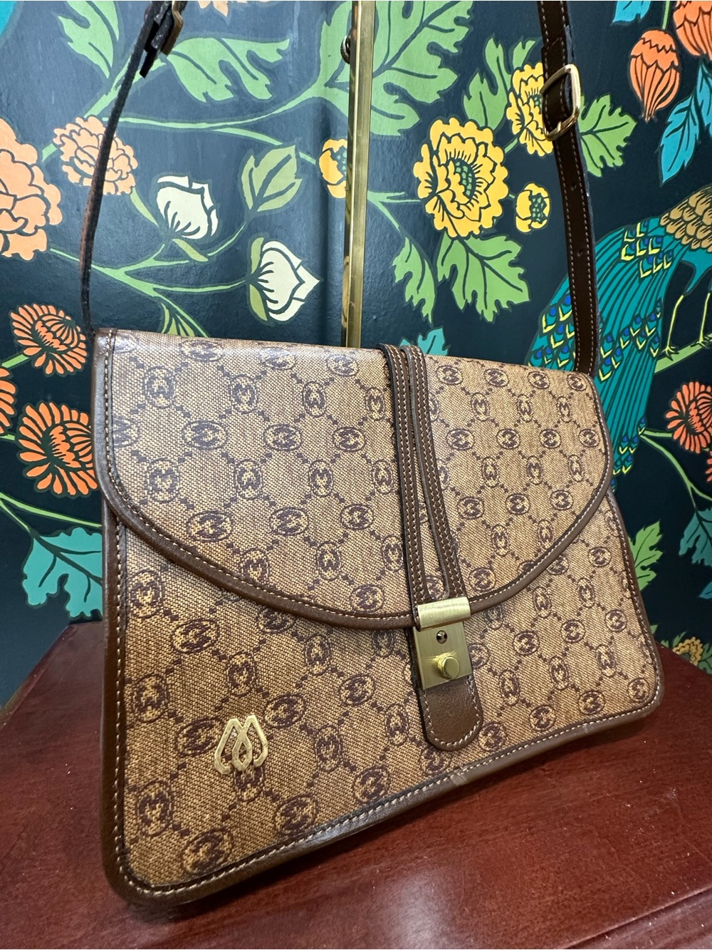 Vintage Morabito Paris Monogram Canvas Shoulder Bag | France 70s | Vendôme Logo - Picture 5 of 12